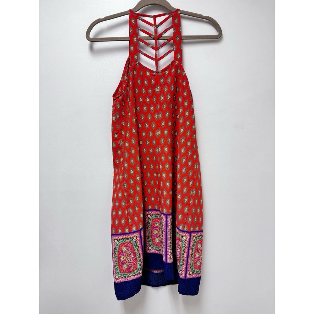 Skies Are Blue Boho Slip Dress In Red Size Small Women's - Picture 4 of 7